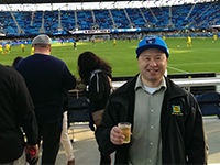 Avaya Stadium Field Level With Soccer Field Behind Me