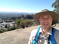 Selfie First Hike Joaquin Miller Park Lookout Point Overlooking San Francisco And East Bay