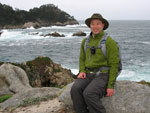 Sitting On A Rock At Point Lobos And The Pacific Ocean Behind Me