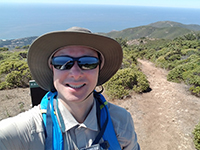 Selfie First Hike McNee Ranch State Park Overlooking Pacific Ocean